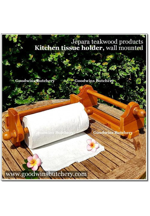 Jepara teakwood TISSUE HOLDER KITCHEN TISSUE wall mounted tempat tissue kayu jati 35x13cm +/- 1kg